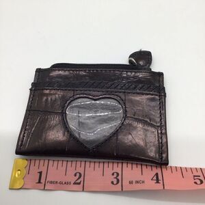 Brighton Black Croc finish Coin Purse